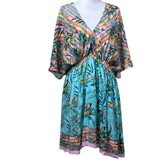 Johnny Was Taina Dolman Sleeve Coverup, coastal, vacation, tropical luxe - Picture 1 of 6